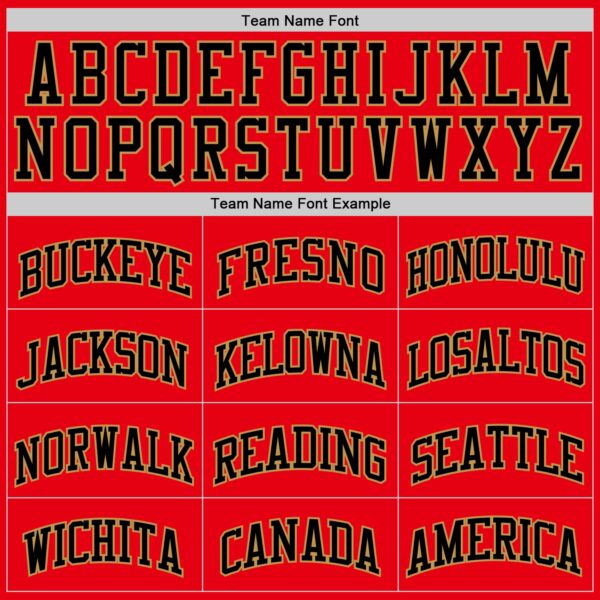 Custom Fire Red Black-Old Gold Authentic Basketball Jersey