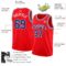 Custom Fire Red Royal-White Authentic Basketball Jersey