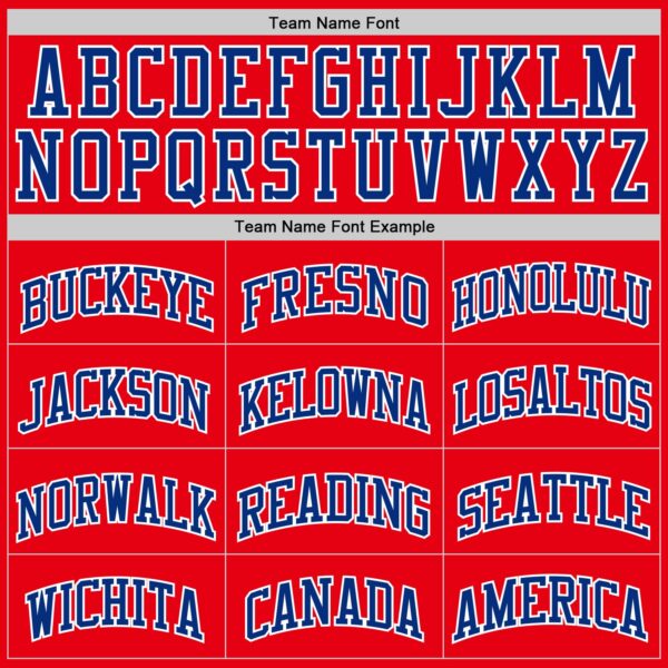 Custom Fire Red Royal-White Authentic Basketball Jersey