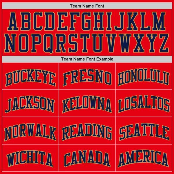 Custom Fire Red Navy-Old Gold Authentic Basketball Jersey