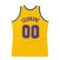 Custom Gold Purple-Gray Authentic Throwback Basketball Jersey