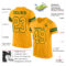 Gold0156-1 Custom Gold Gold-Green Mesh Authentic Football Jersey