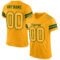 Gold0156 Custom Gold Gold-Green Mesh Authentic Football Jersey
