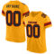 Gold0159 Custom Gold Black-Red Mesh Authentic Football Jersey