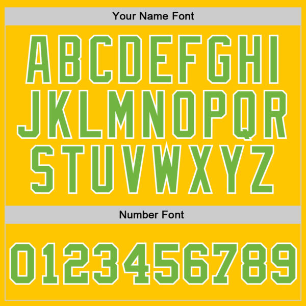 Custom Gold Neon Green-White Authentic Throwback Basketball Jersey