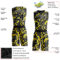 Custom Gold Black-White Round Neck Sublimation Basketball Suit Jersey