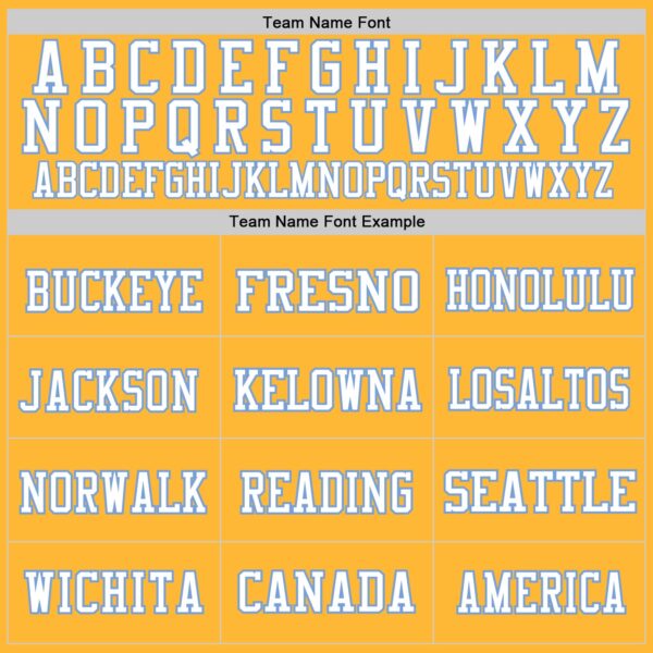 Custom Gold Light Blue-White Mesh Authentic Football Jersey