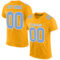 Gold0313_4adec988-f4e3-4975-a221-b5a087f030c9 Custom Gold Light Blue-White Mesh Authentic Football Jersey