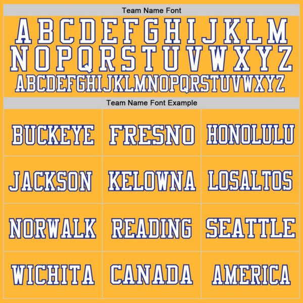 Custom Gold Royal-White Mesh Authentic Football Jersey