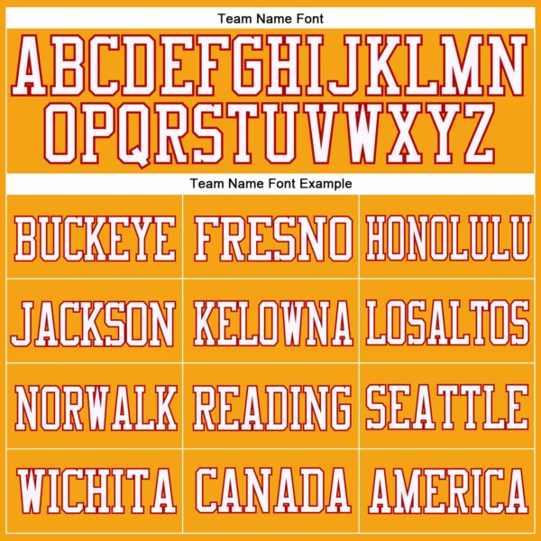 Custom Gold Red-White Mesh Authentic Football Jersey