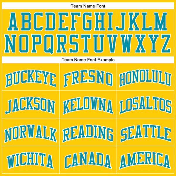 Custom Gold Teal-White Authentic Throwback Basketball Jersey