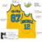 Custom Gold Blue-Navy Authentic Throwback Basketball Jersey