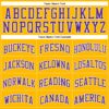 Custom Gold White-Purple Authentic Throwback Basketball Jersey