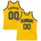 Custom Gold Steel Gray-Black Authentic Throwback Basketball Jersey