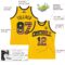 Custom Gold Vintage USA Flag-Black Authentic Throwback Basketball Jersey