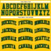 Custom Gold Black Pinstripe Kelly Green Authentic Basketball Jersey