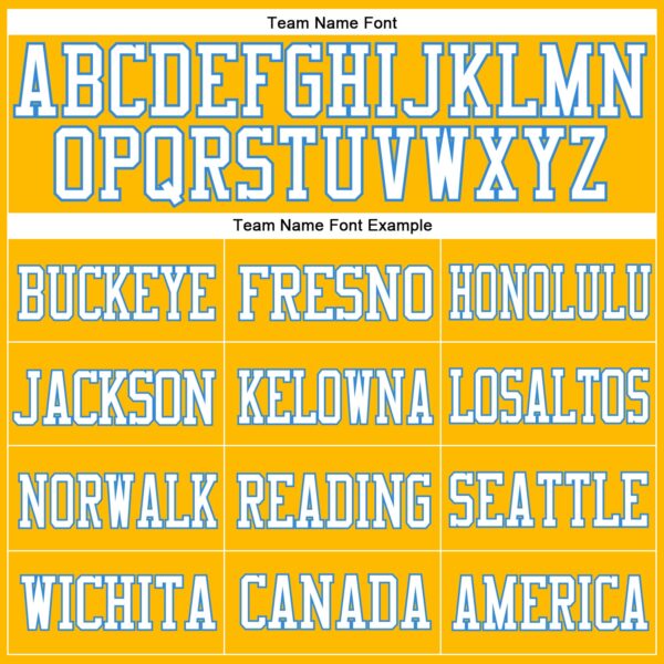 Custom Gold Powder Blue-White Mesh Authentic Football Jersey