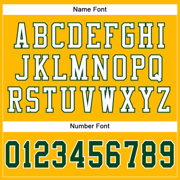 Custom Gold Green-White Mesh Authentic Football Jersey