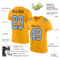 Gold0428-1 Custom Gold Light Blue-Navy Mesh Authentic Football Jersey