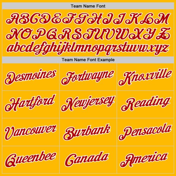 Custom Gold Red-White Authentic Throwback Basketball Jersey