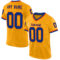 Gold0563 Custom Gold Royal-Orange Mesh Authentic Throwback Football Jersey