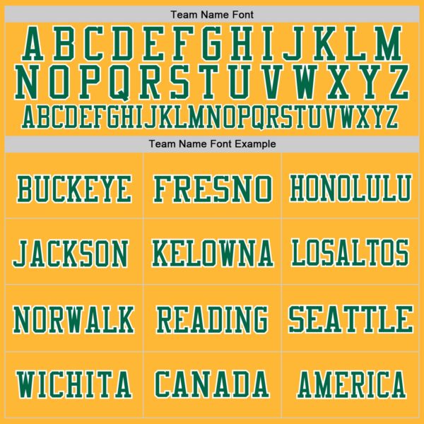 Custom Gold Kelly Green-White Mesh Authentic Throwback Football Jersey