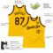 Custom Gold Brown Authentic Throwback Basketball Jersey
