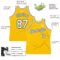 Custom Gold White-Royal Authentic Throwback Basketball Jersey