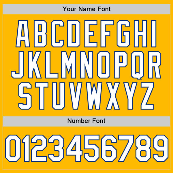 Custom Gold White-Royal Authentic Throwback Basketball Jersey