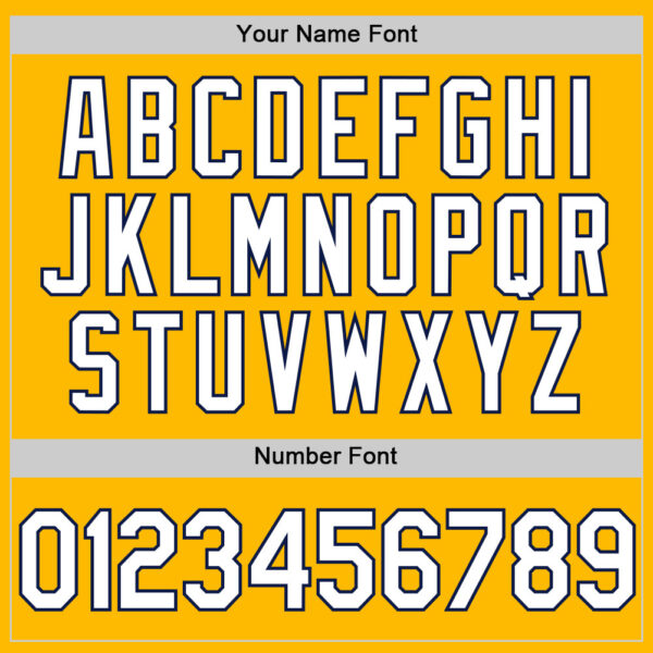 Custom Gold White-Navy Authentic Throwback Basketball Jersey