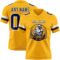 Gold0639-1 Custom Gold Nvay-White Authentic Football Jersey