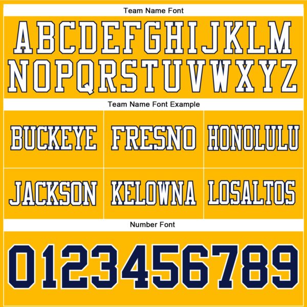 Custom Gold Nvay-White Authentic Football Jersey