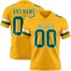 Gold0644 Custom Gold Kelly Green-White Authentic Football Jersey