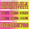 Custom Neon Yellow Pink-Black Authentic Gradient Fashion Football Jersey