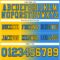 Gradient0301-2 Custom Powder Blue Yellow-Black Authentic Gradient Fashion Football Jersey