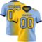 Gradient0303 Custom Light Blue Yellow-Navy Authentic Gradient Fashion Football Jersey