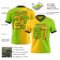 Gradient0306-1 Custom Neon Green Yellow-Black Authentic Gradient Fashion Football Jersey