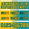 Custom Teal Yellow-Black Authentic Gradient Fashion Football Jersey