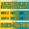 Gradient0314-2 Custom Teal Yellow-Black Authentic Gradient Fashion Football Jersey