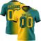 Gradient0314 Custom Teal Yellow-Black Authentic Gradient Fashion Football Jersey
