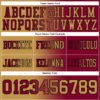 Custom Maroon Old Gold-Black Authentic Gradient Fashion Football Jersey