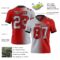 Gradient0360-1 Custom Red Gray-Black Authentic Gradient Fashion Football Jersey