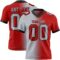 Gradient0360 Custom Red Gray-Black Authentic Gradient Fashion Football Jersey