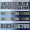 Gradient0365-2 Custom Navy Light Blue-Gold Authentic Gradient Fashion Football Jersey