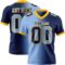 Gradient0365 Custom Navy Light Blue-Gold Authentic Gradient Fashion Football Jersey