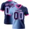 Gradient0366 Custom Navy Light Blue-Pink Authentic Gradient Fashion Football Jersey