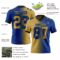 Gradient0386-1 Custom Royal Old Gold-Black Authentic Gradient Fashion Football Jersey