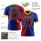 Gradient0387-1 Custom Royal Maroon-Gold Authentic Gradient Fashion Football Jersey