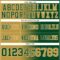 Gradient0397-2 Custom Green Old Gold-Cream Authentic Gradient Fashion Football Jersey