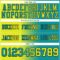Gradient0402-2 Custom Teal Neon Yellow-Black Authentic Gradient Fashion Football Jersey